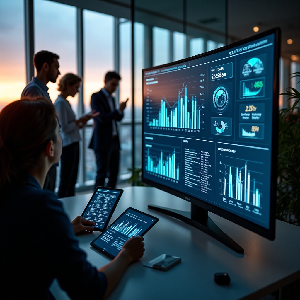 Detailed monthly energy consumption report with graphs showing usage patterns